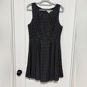 Elle Black and White Midi Dress